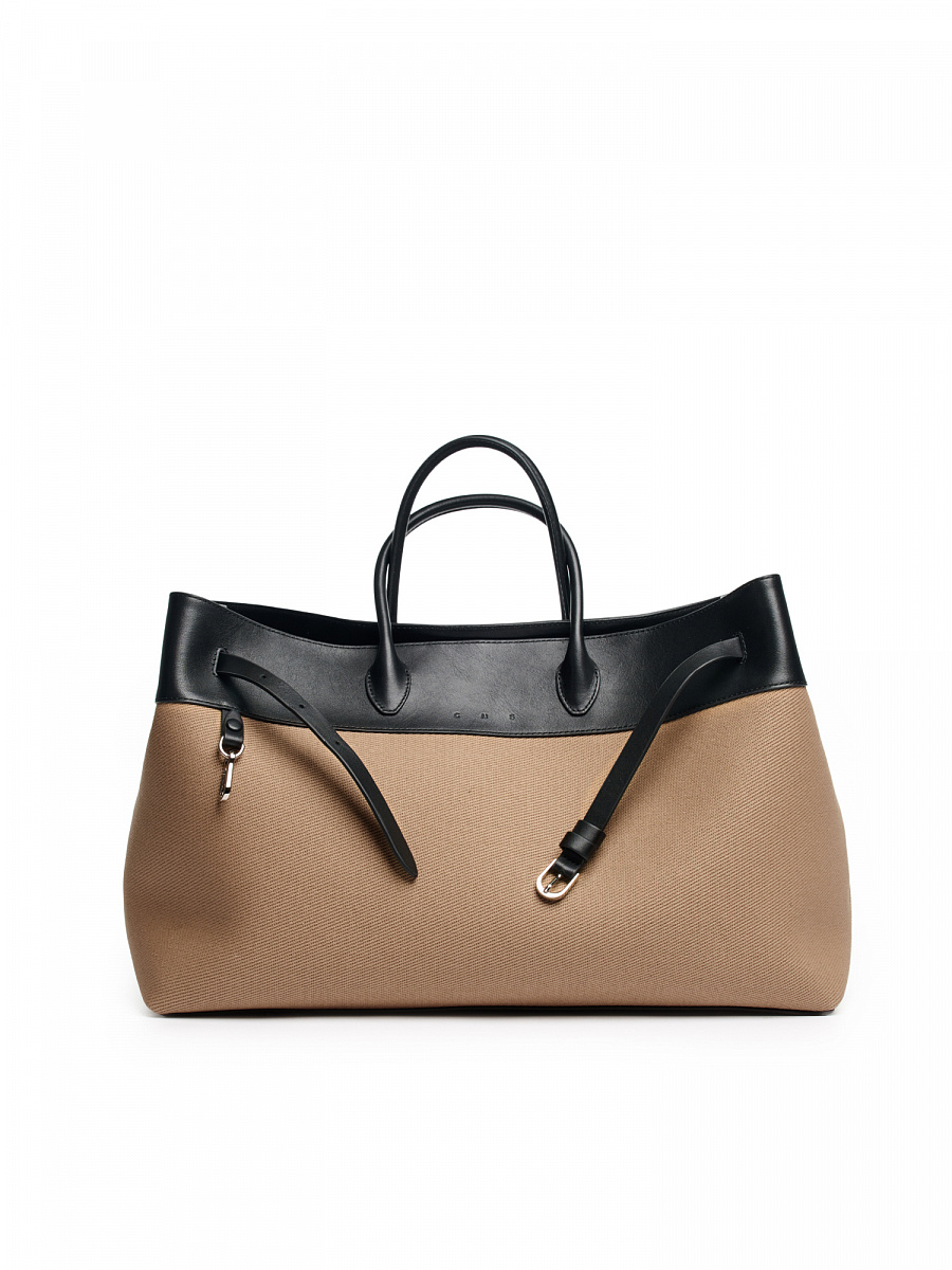 Сумка PROUN L Beige/black, фото №1