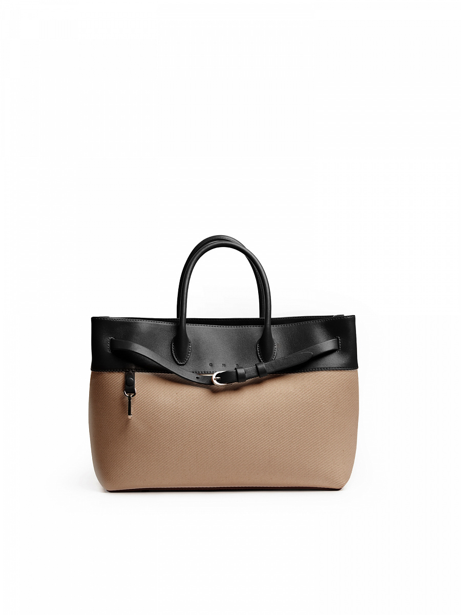 Сумка PROUN M Beige/black, фото №2